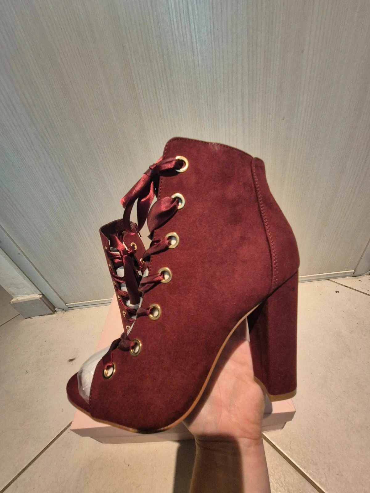 Burgundy ankle boots – photo 6